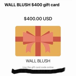 $400 Wall Blush Gift Card for $350